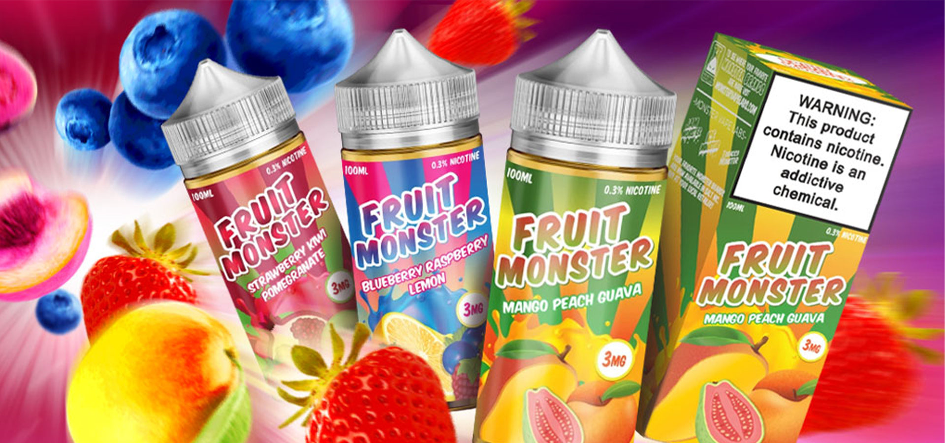 Monster Vape Labs | Monsterlabs | Jam Monster | Fruit Monster | Líquidos de Vapeo | Sales de Nicotina y Esencias de Vapeo | DIY Vape Shop