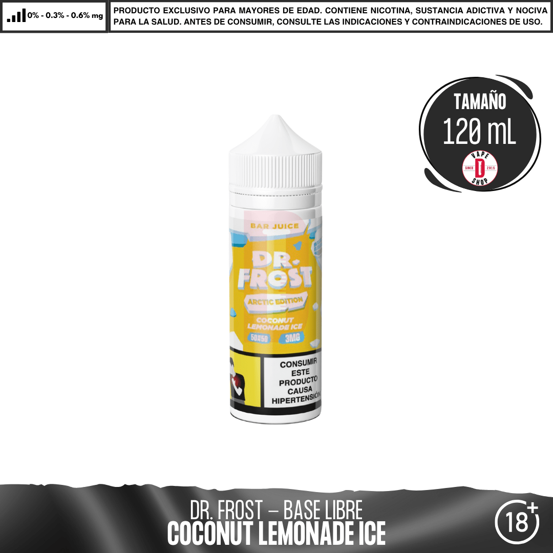 Dr Frost - Coconut Lemonade Ice Cream - Juice - Eliquid - Dr Frost | BL-DF-AE-BJ-CL-03