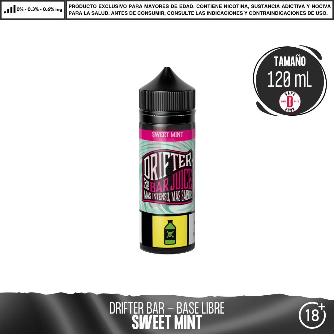 Drifter Bar Sweet Mint - Eliquid - Juice Sauz | BL-JUS-DRB-SWM-00