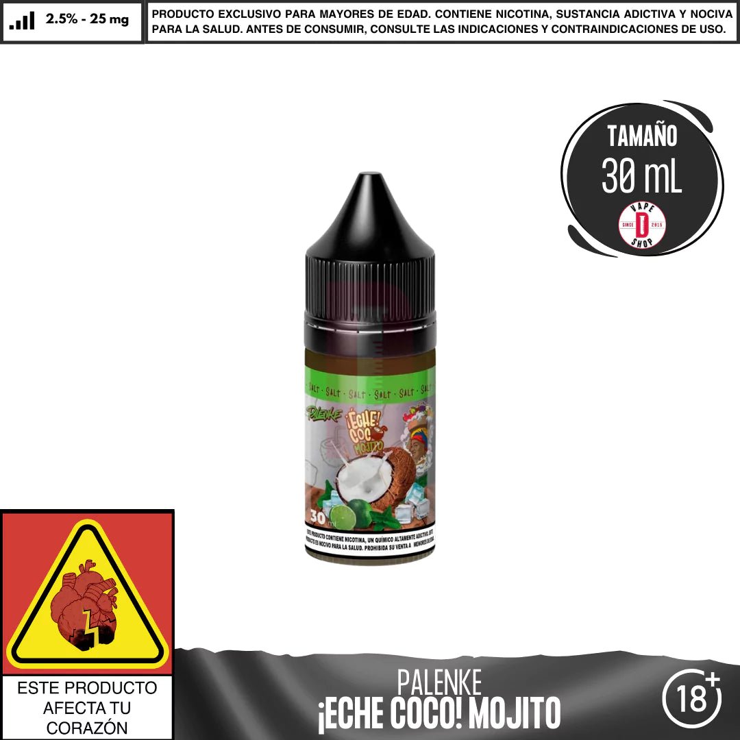 ¡Eche Coco! Mojito Sales - Sales de Nicotina - Palenke Ejuice | SN - PLK - ECM - 25