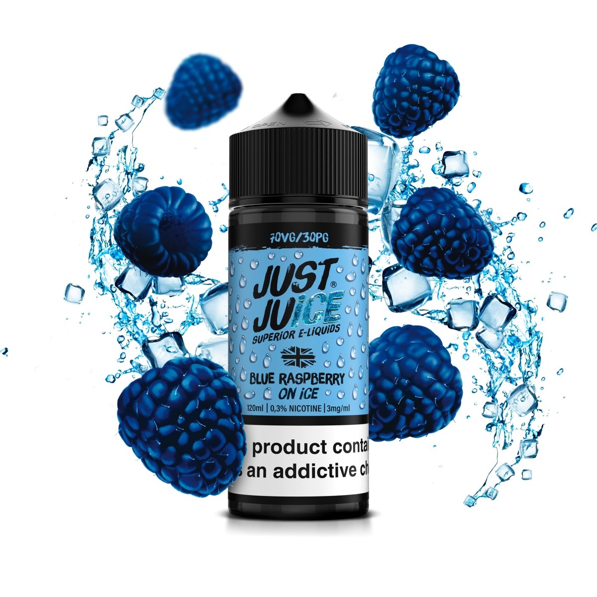 Blue Raspberry On Ice 0.3%-3mg - Just Juice - DIY VAPE SHOP