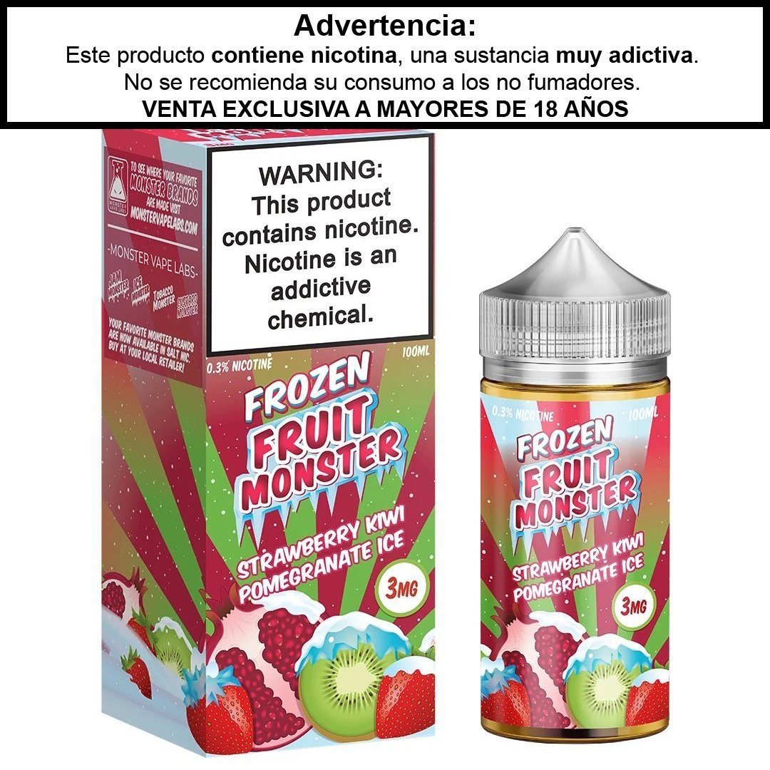 Frozen Fruit Monster Strawberry Kiwi Pomegranate Ice - Eliquid - Monsterlabs | BL-ML-FFM-SKP-00