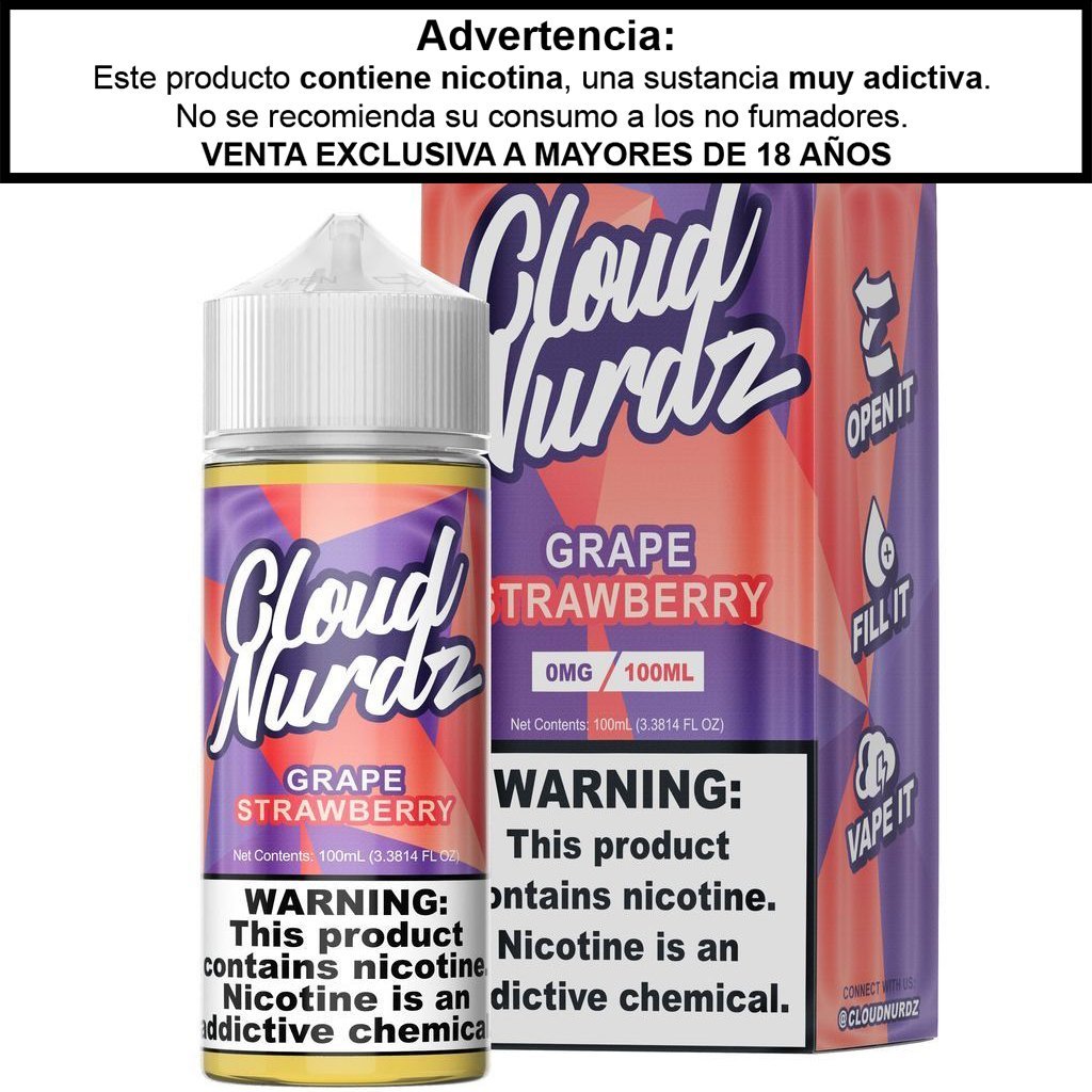 Grape Strawberry - Eliquid - Cloud Nurdz | BL-CLN-GS-00