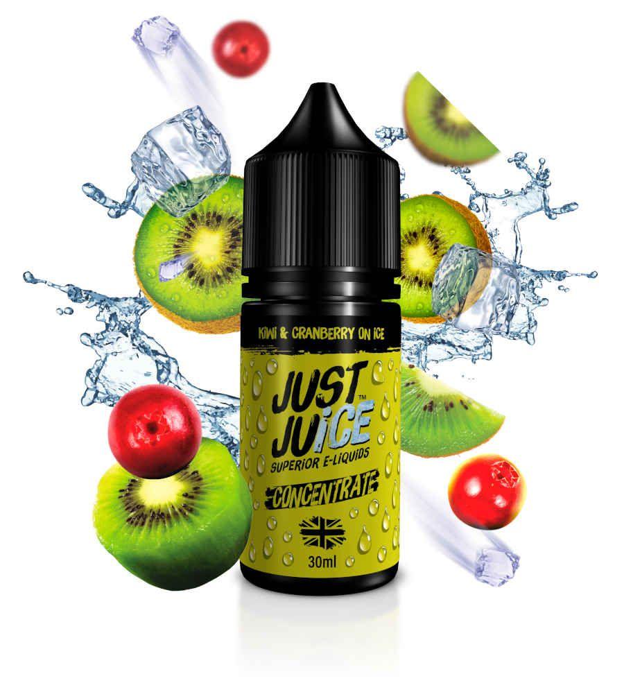 Kiwi & Cranberry On Ice - Eliquid de Just Juice en DIY Vape.