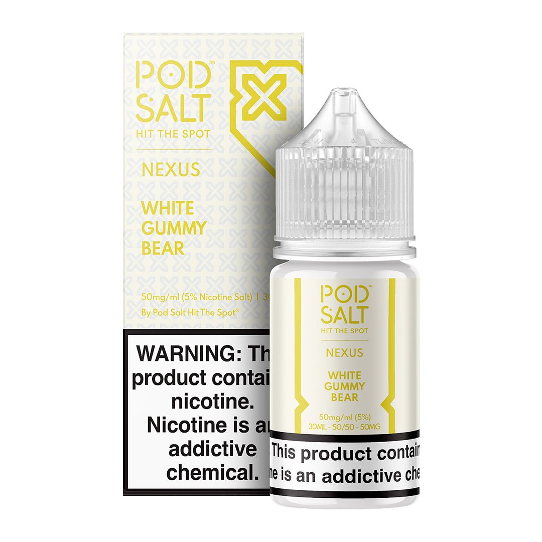 White Gummy Bear Salts - Sales de Nicotina - Pod Salt | SN-POS-NEX-WGB-25