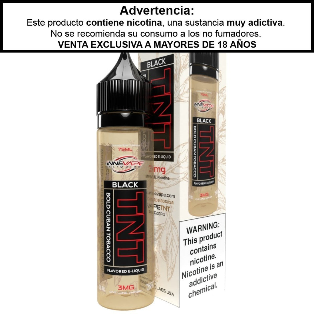TNT (The Next Tobacco) Black - Eliquid - Innevape | BL-INN-TNTB-00