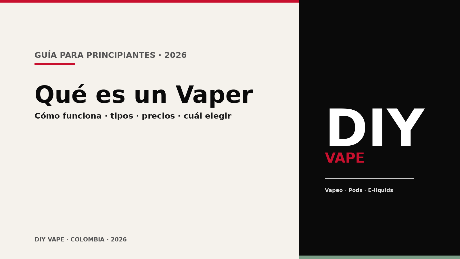 Qué es un vaper — guía completa para principiantes en Colombia 2026 · DIY Vape Shop