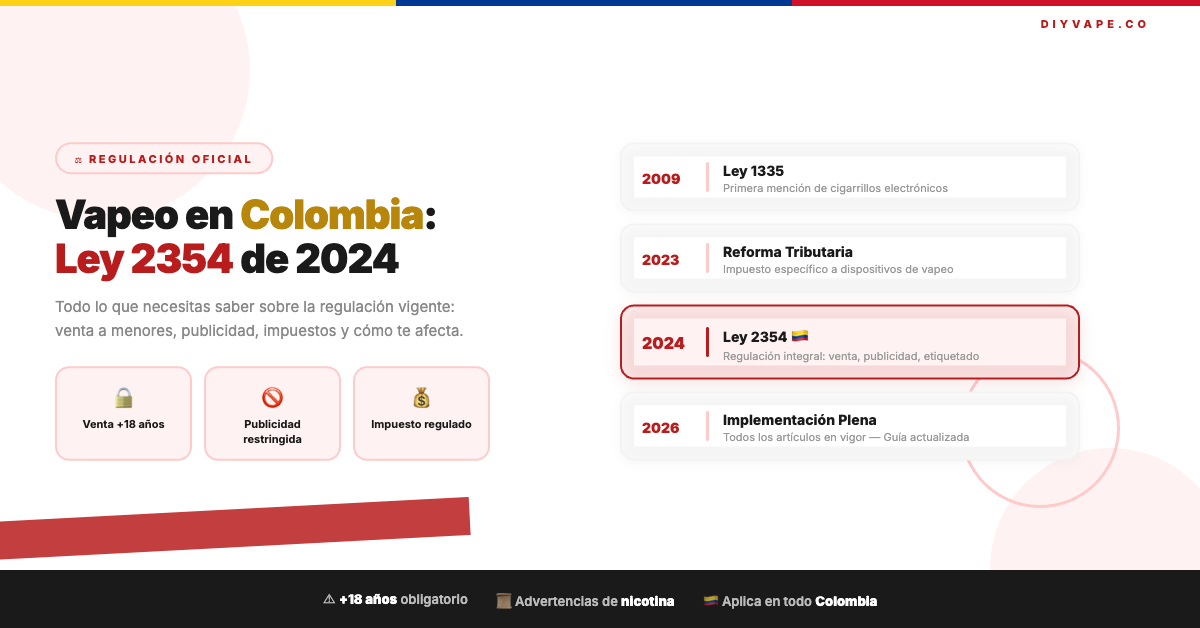 Ley 2354 de 2024: Todo Sobre la Regulación del Vapeo en Colombia