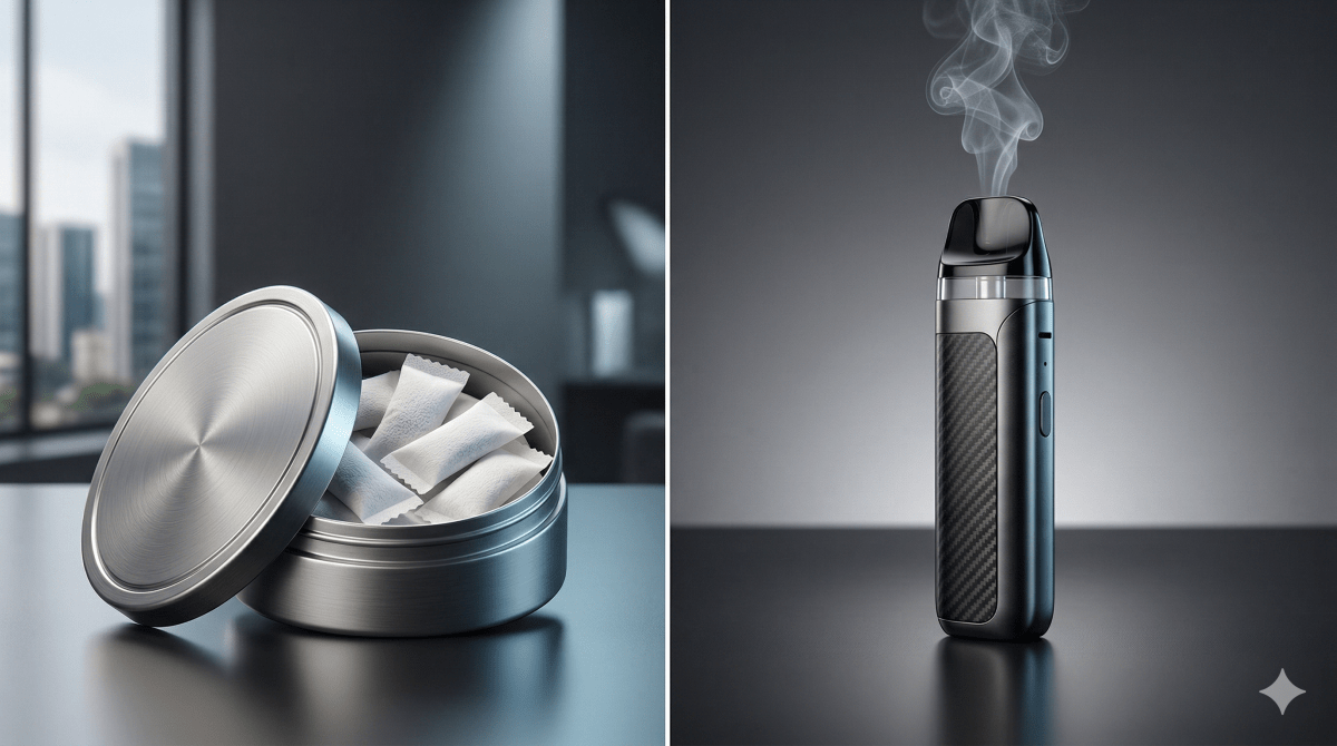 Pouches de nicotina vs vapeo: guía comparativa Colombia 2026 - DIY Vape Shop