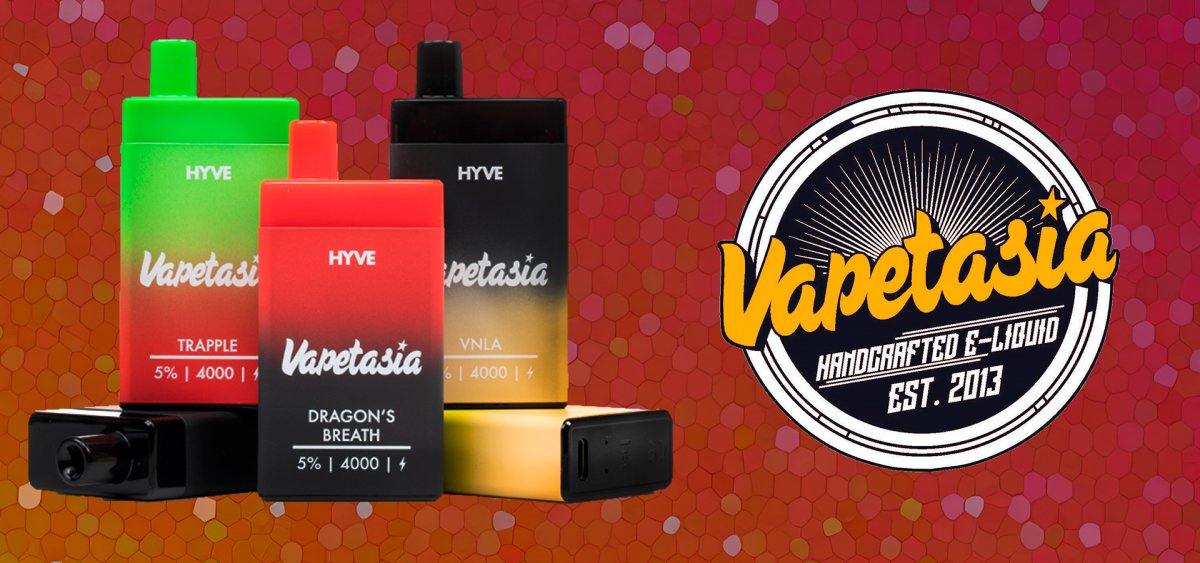 Banner Vapetasia Hyve 5000 Puff en DIY Vape Shop 