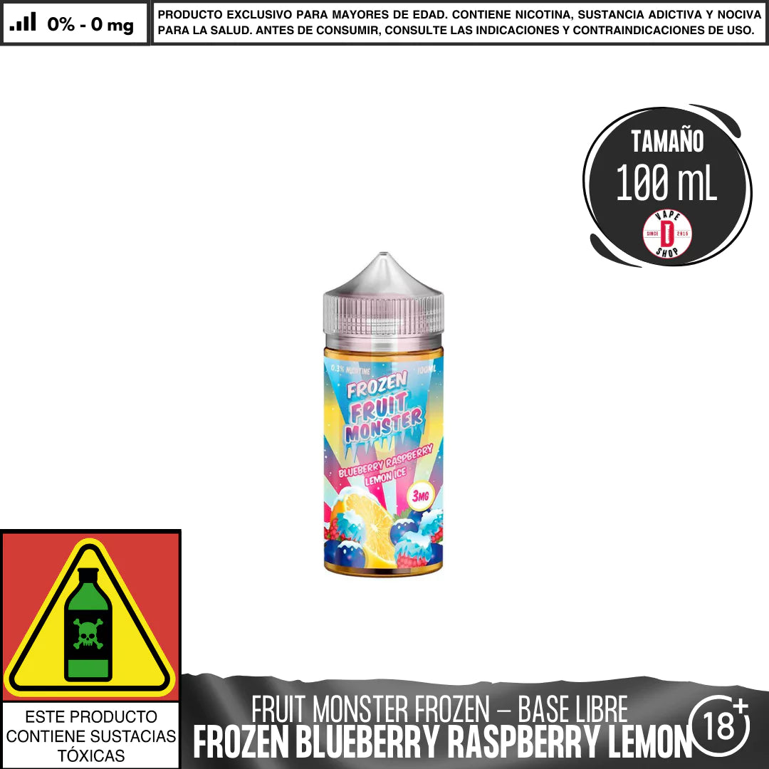 Frozen Fruit Monster Blueberry Raspberry Lemon Ice