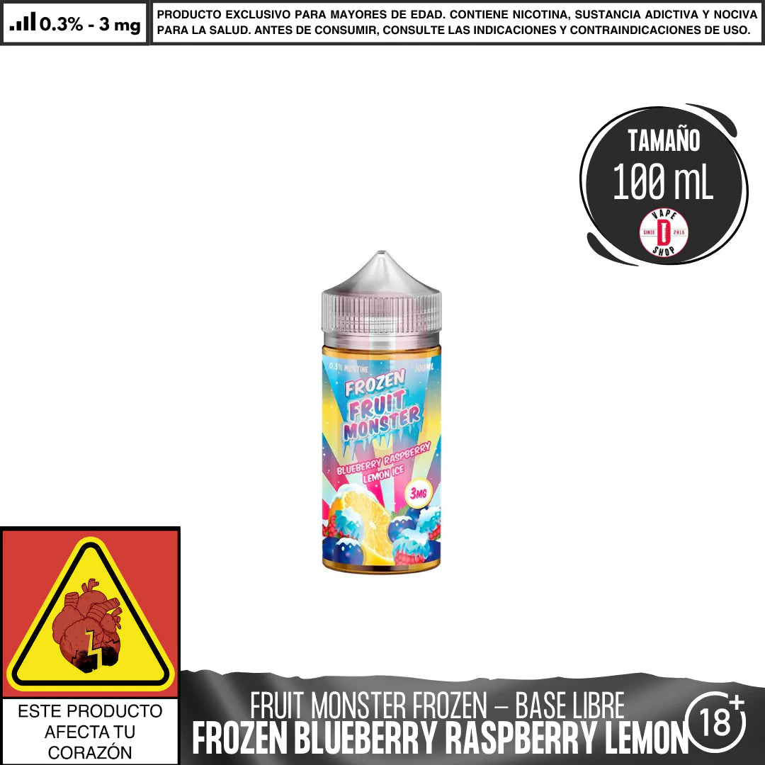 Frozen Fruit Monster Blueberry Raspberry Lemon Ice