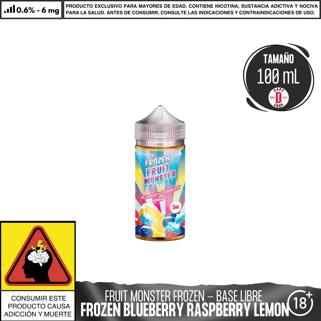 Frozen Fruit Monster Blueberry Raspberry Lemon Ice