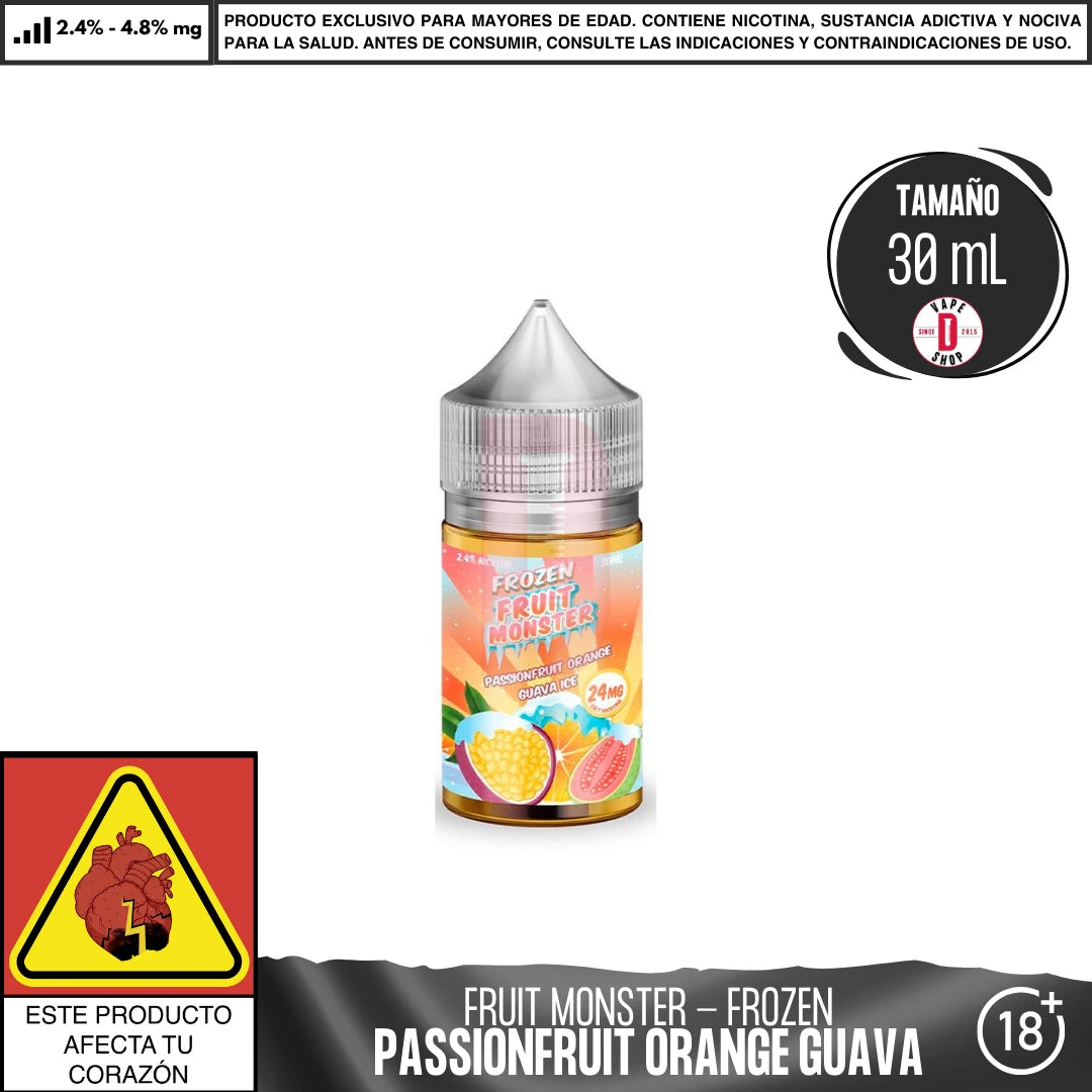 Frozen Fruit Monster Passionfruit Orange Guava Ice Salts