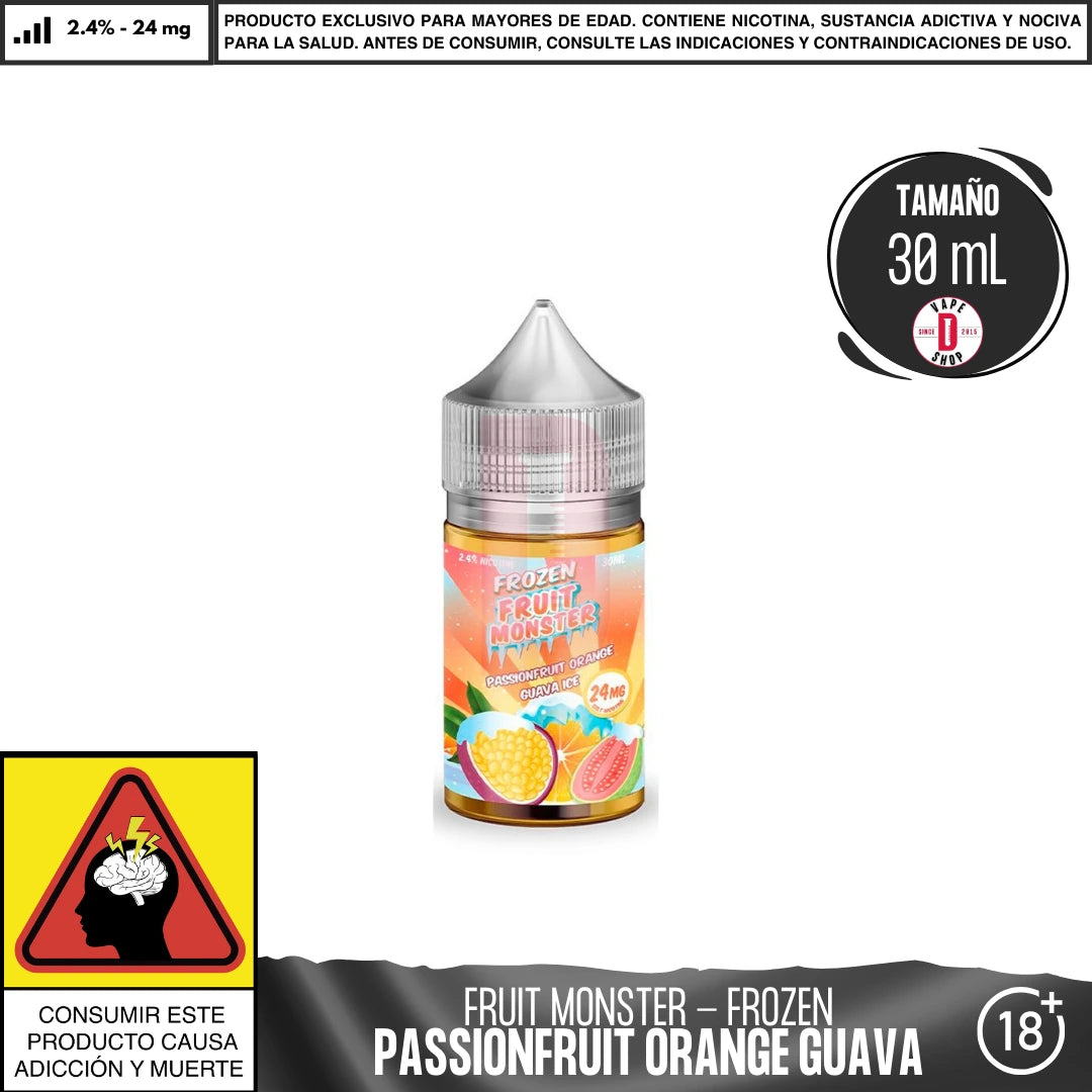 Frozen Fruit Monster Passionfruit Orange Guava Ice Salts