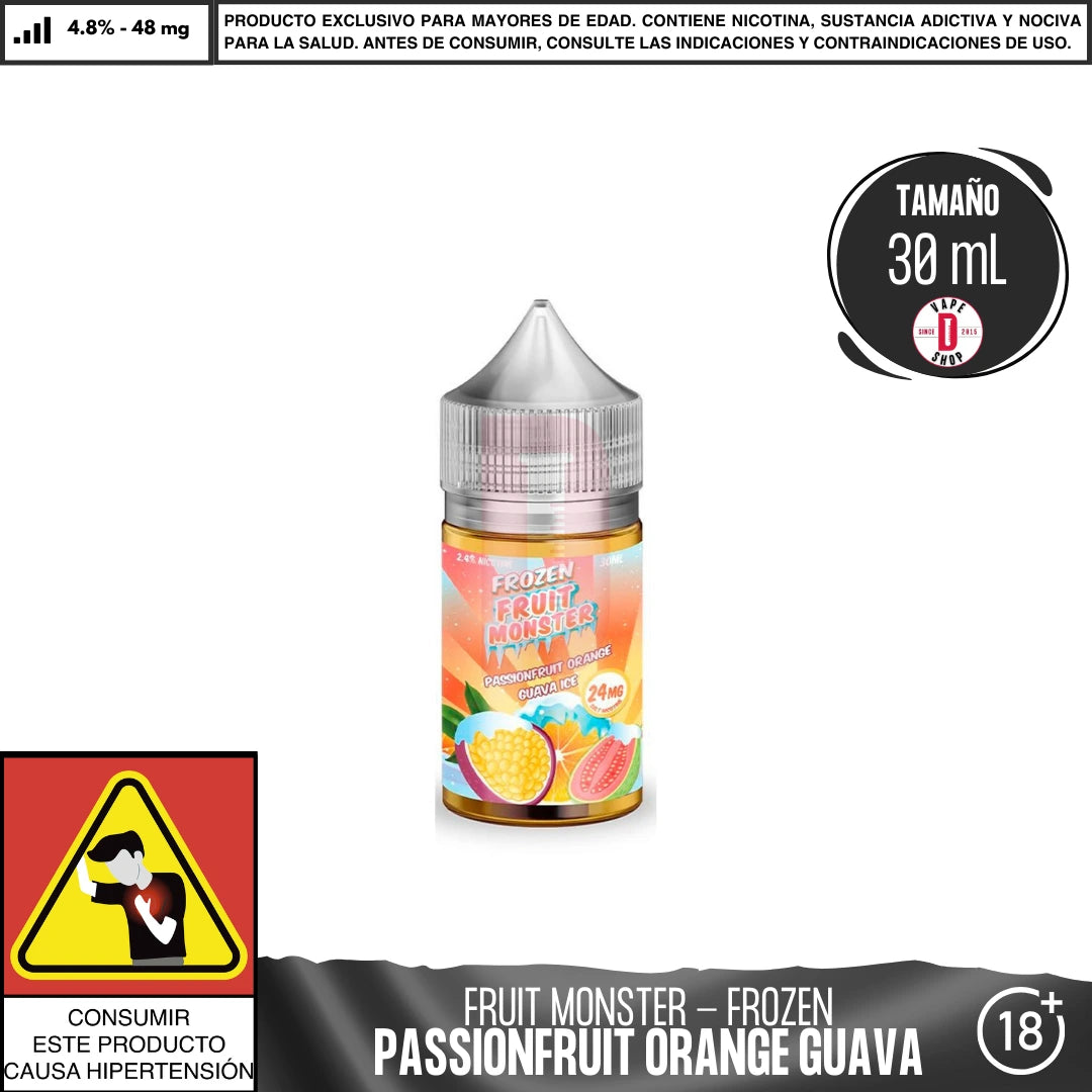 Frozen Fruit Monster Passionfruit Orange Guava Ice Salts