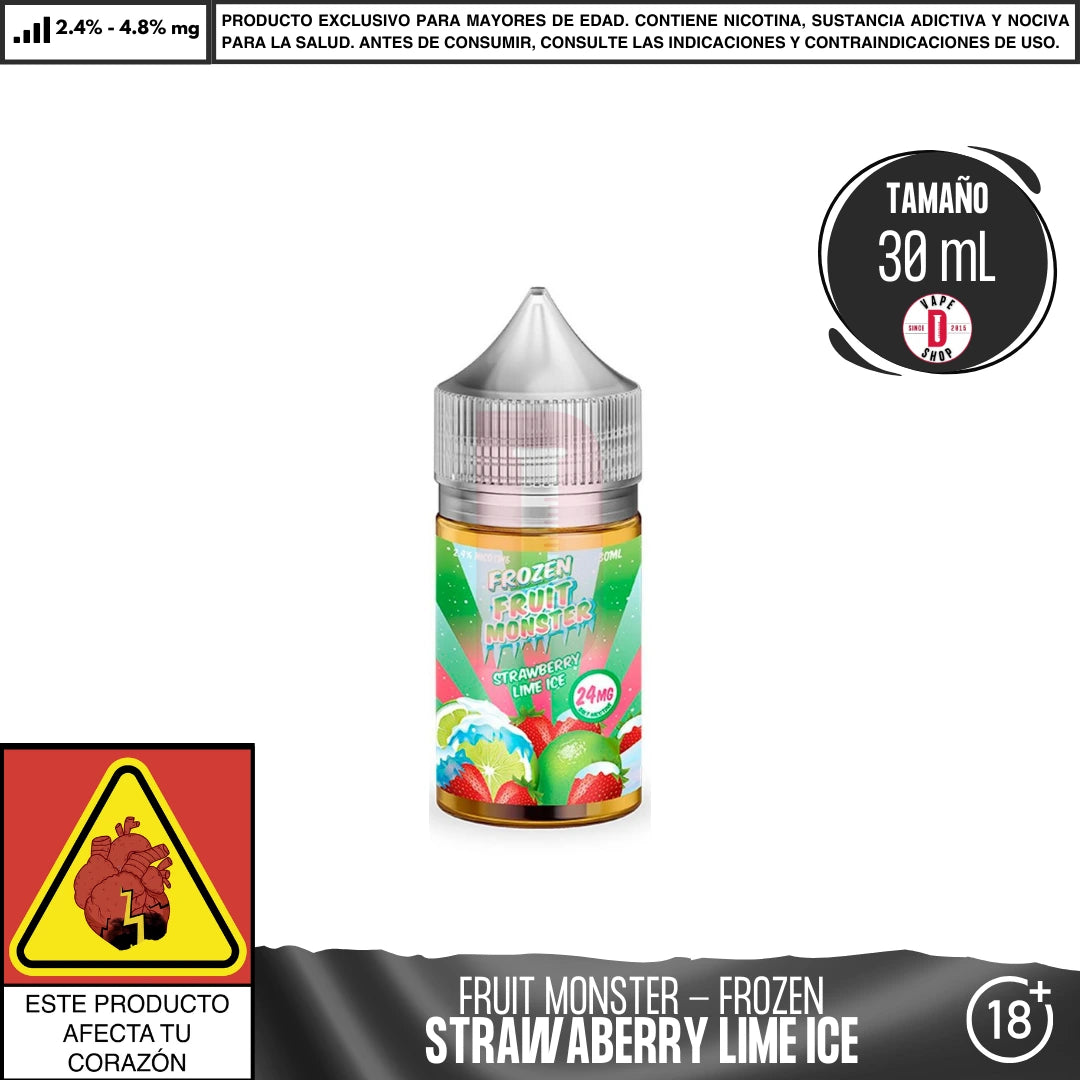 Frozen Fruit Monster Strawberry Lime Ice Salts