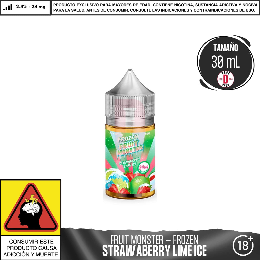 Frozen Fruit Monster Strawberry Lime Ice Salts