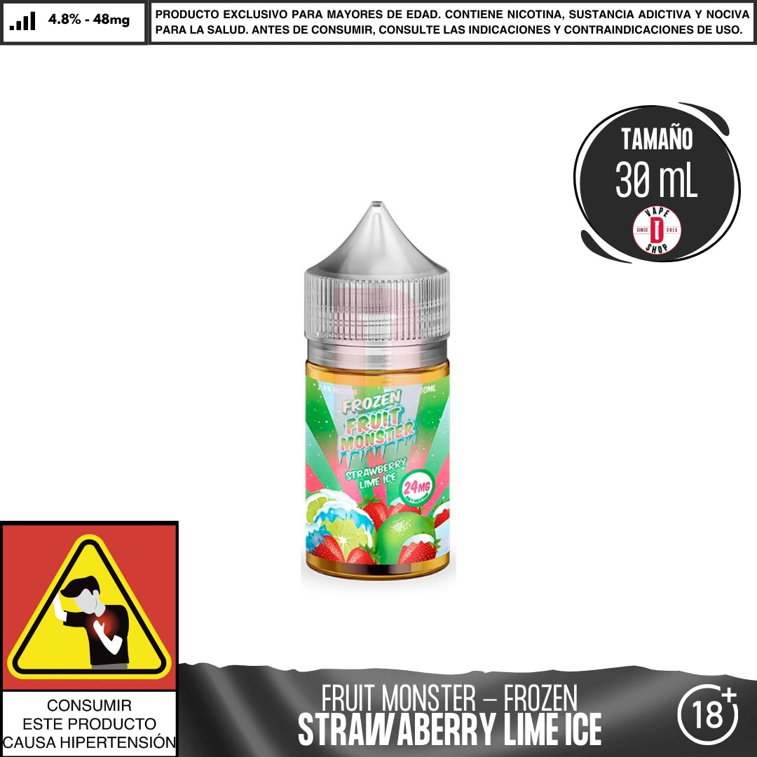 Frozen Fruit Monster Strawberry Lime Ice Salts
