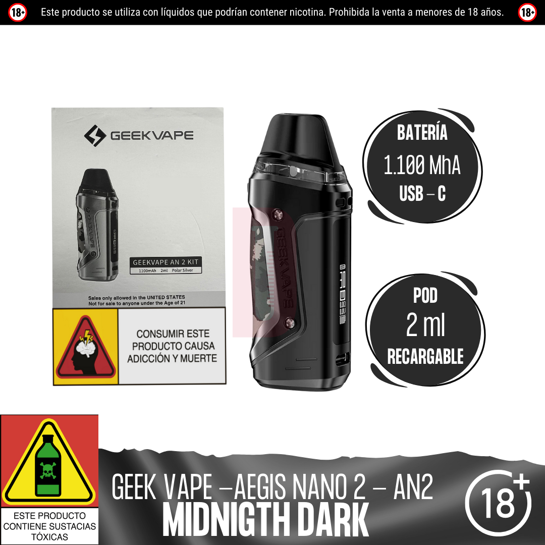 Geek Vape - AN2 (Aegis Nano 2) Pod Kit