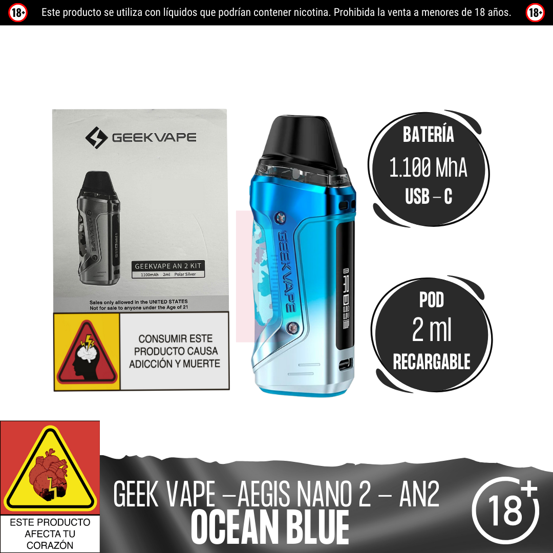 Geek Vape - AN2 (Aegis Nano 2) Pod Kit