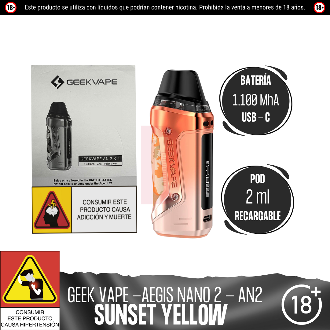 Geek Vape - AN2 (Aegis Nano 2) Pod Kit