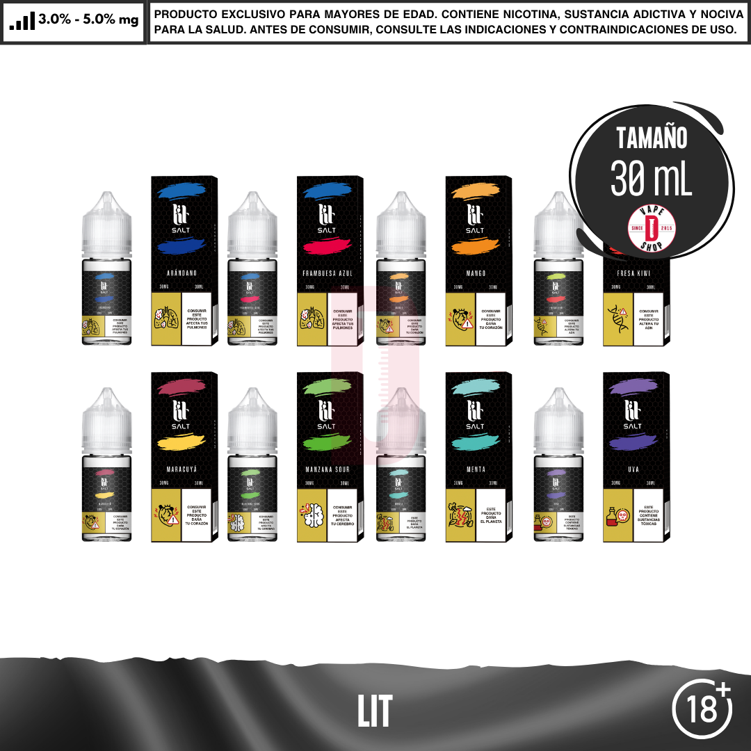 Lit Salts - 9 Sabores Frutales