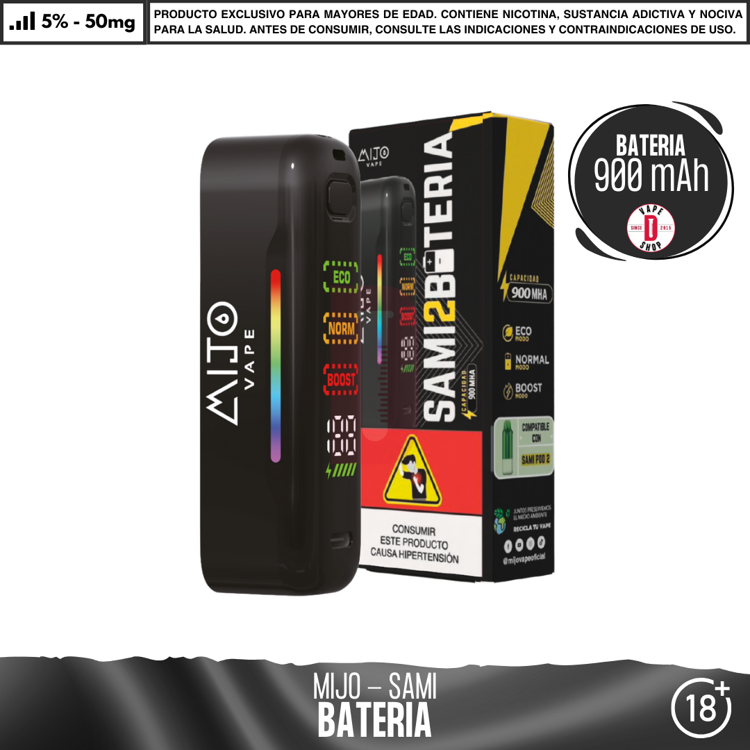 Mijo Vape- Sami 2 - Batería 900 mAh
