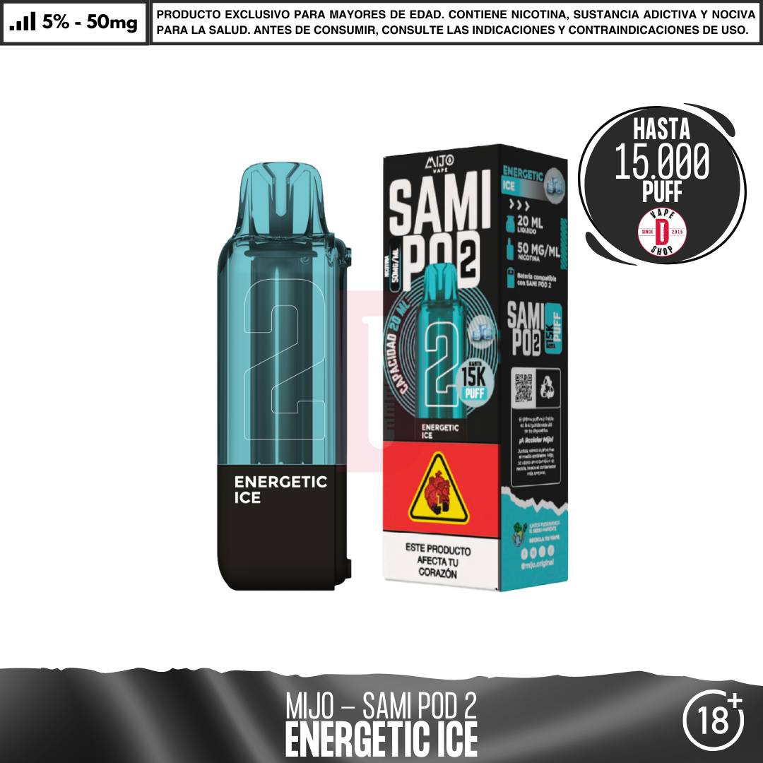 Mijo Vape - Sami pod 2 15000 PUFF