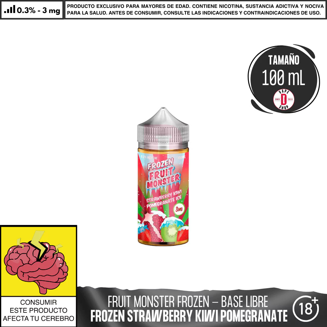 Frozen Fruit Monster Strawberry Kiwi Pomegranate Ice