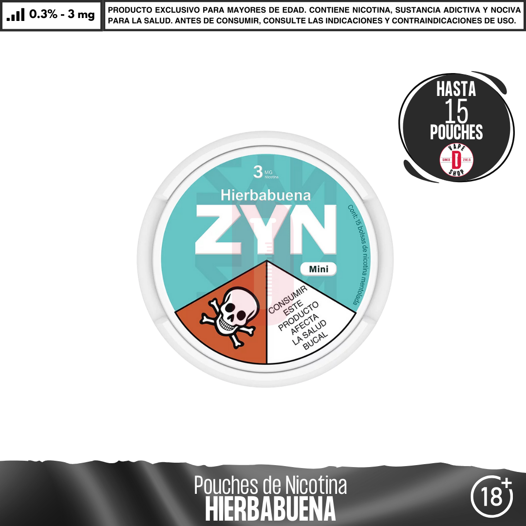 ZYN - Pouches Bolsas de Nicotina