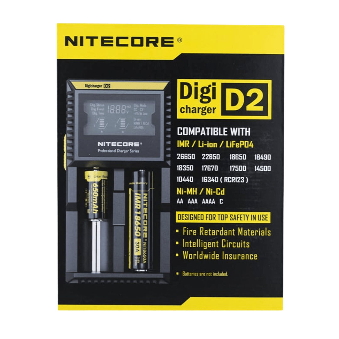 Nitecore - Digicharger D2 - Cargadores - Nitecore | ACC-CRG-NTC-D2
