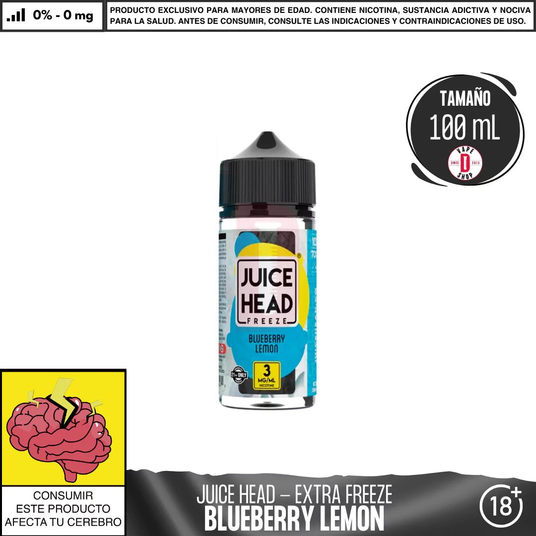 Blueberry Lemon Extra Freeze - Eliquid - Juice Head | BL - JH - BLF - 00
