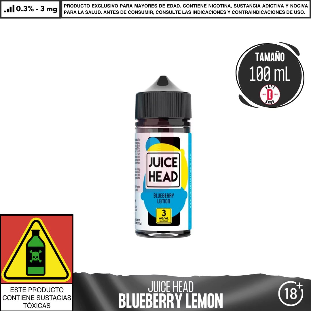 Blueberry Lemon - Eliquid - Juice Head | BL - JH - BL - 00