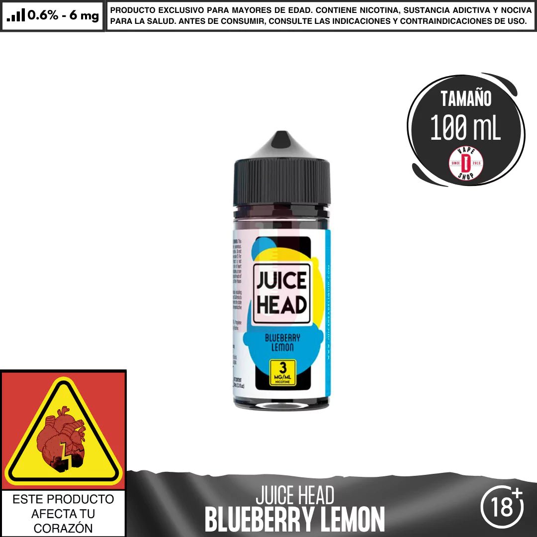 Blueberry Lemon - Eliquid - Juice Head | BL - JH - BL - 01