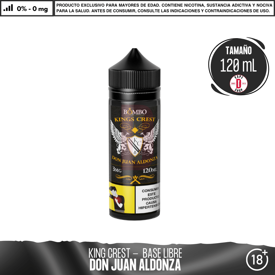 Don Juan Aldonza | Eliquid de King's Crest DIY Vape Shop Don Juan Aldonza | Eliquid de King's Crest DIY Vape Shop