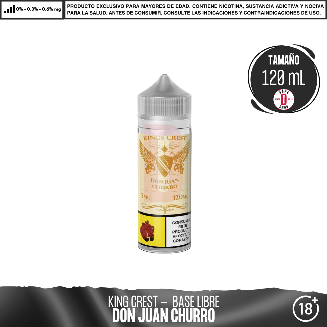 churro vape juice Don Juan Churro · King's Crest Churro 60ml DIY Vape