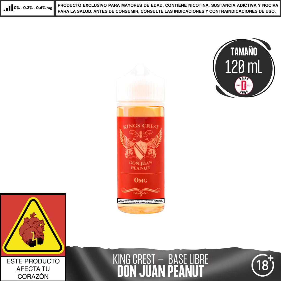Don Juan Peanut - Eliquid - King's Crest | BL - KK - DJP - 00