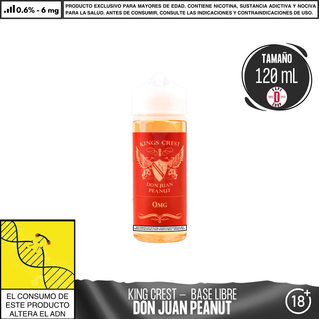 Don Juan Peanut - Eliquid - King's Crest | BL - KK - DJP - 06