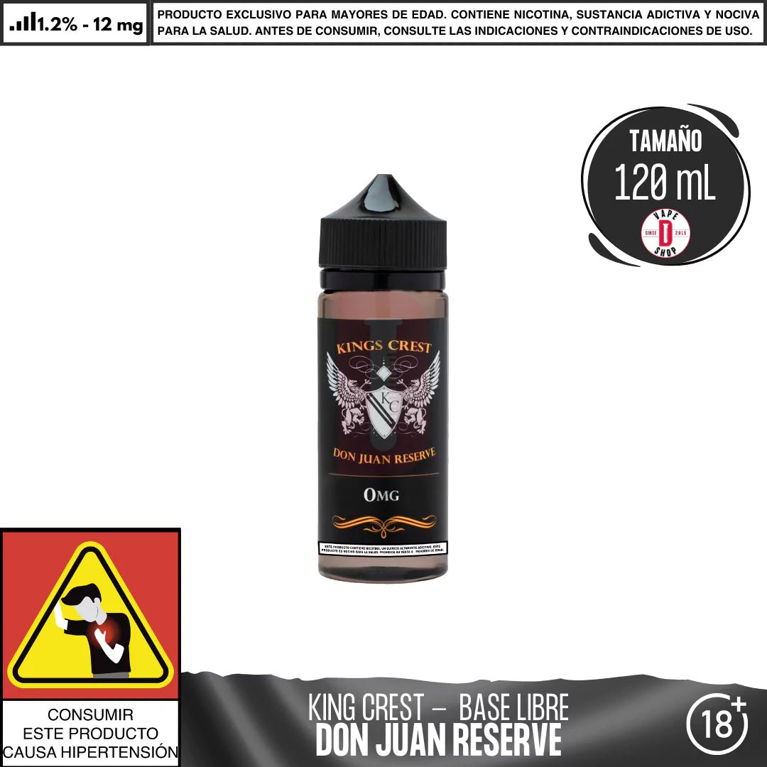 Don Juan Reserve - Eliquid - King's Crest | BL - KK - DJR - 12