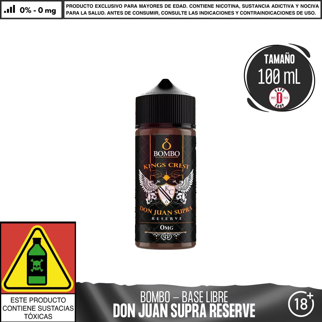 Don Juan Supra Reserve - Eliquid - Bombo | BL - BOM - DJSR - 00