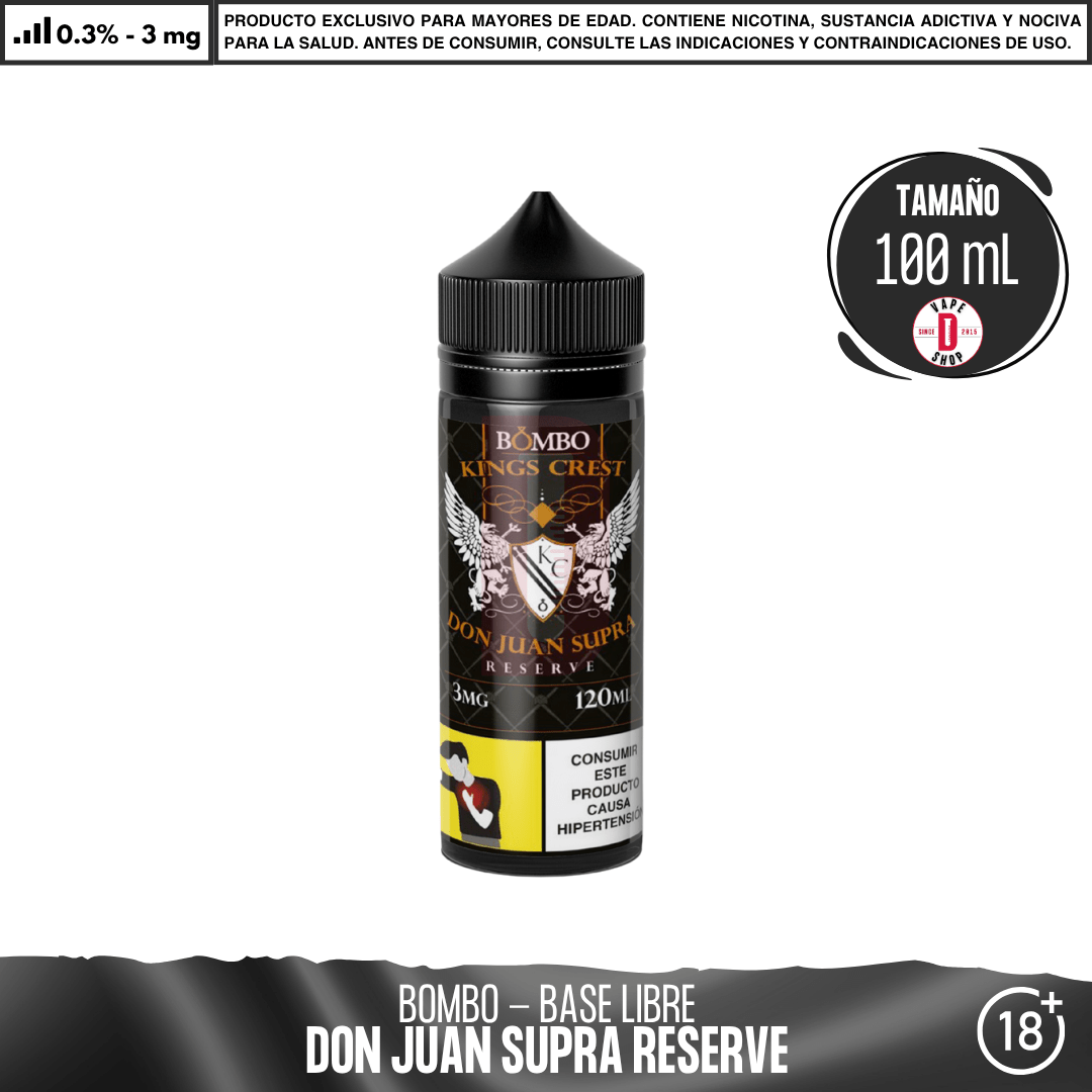 Don Juan Supra Reserve - Eliquid - Bombo | BL-BOM-DJSR-03