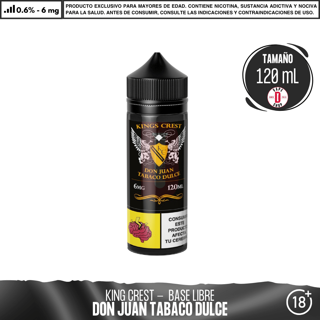 Don Juan Tabaco Dulce - Eliquid - King's Crest | BL-KK-DJD-06