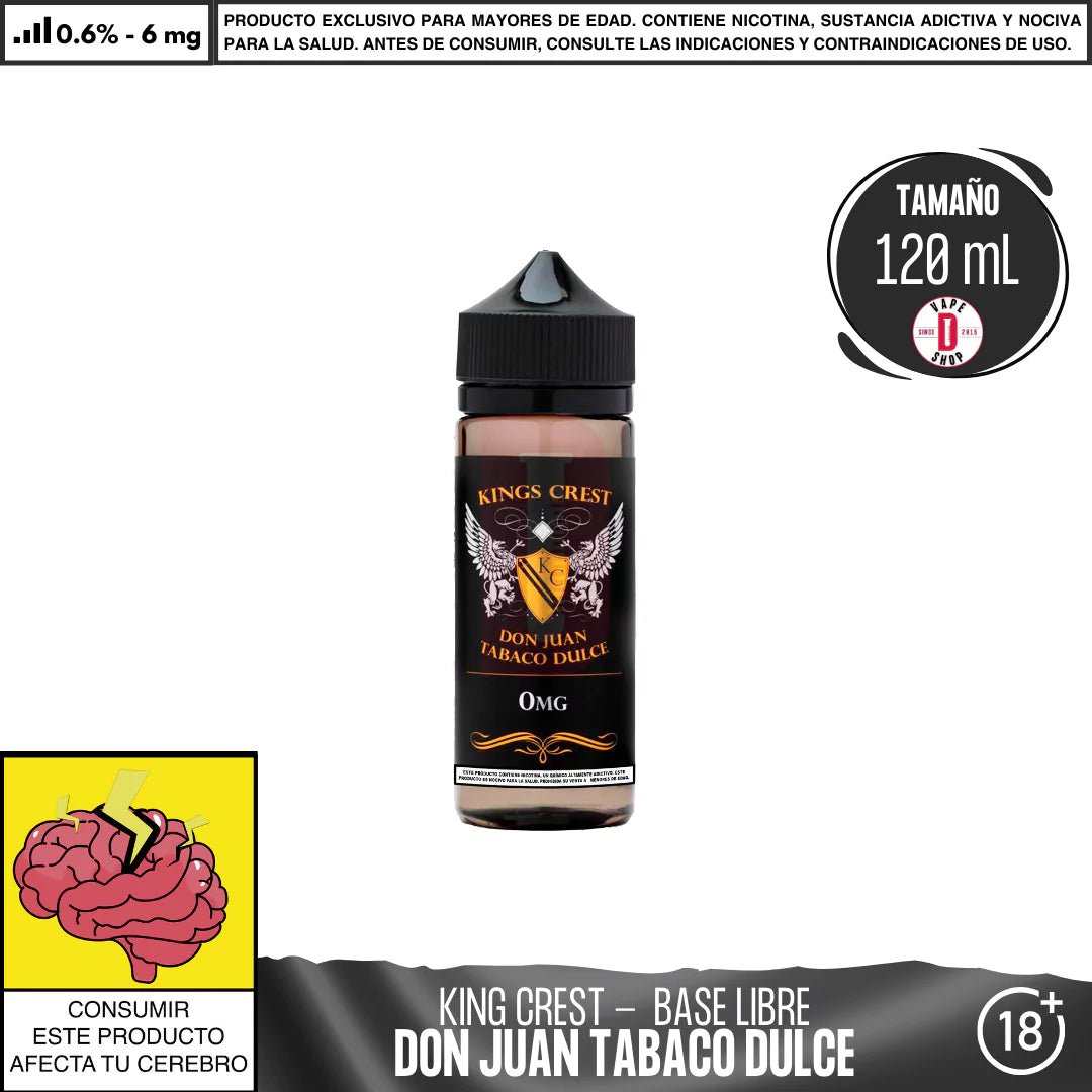 Don Juan Tabaco Dulce - Eliquid - King's Crest | BL - KK - DJD - 06