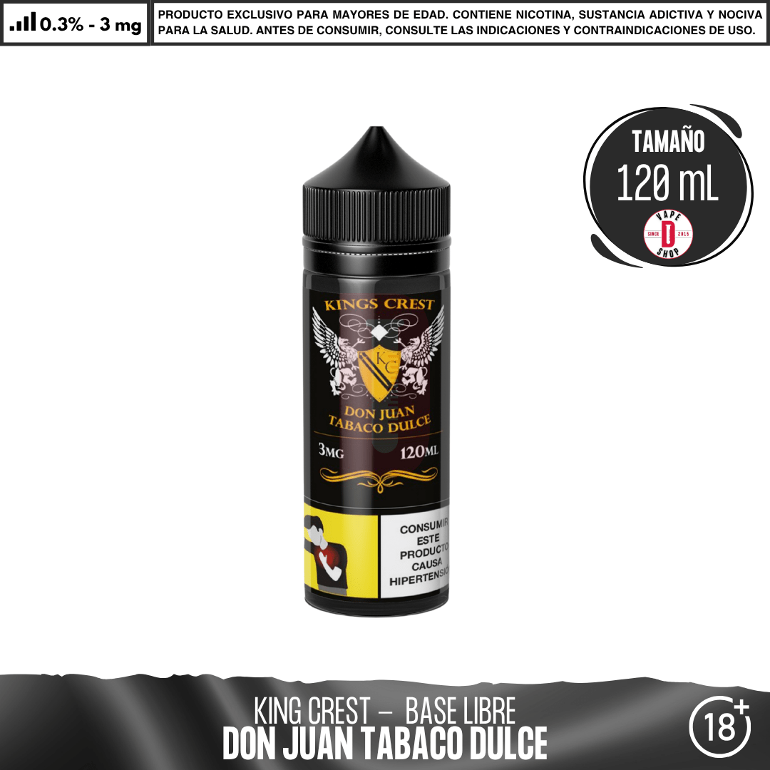 Don Juan Tabaco Dulce - Eliquid - King's Crest | BL-KK-DJD-03