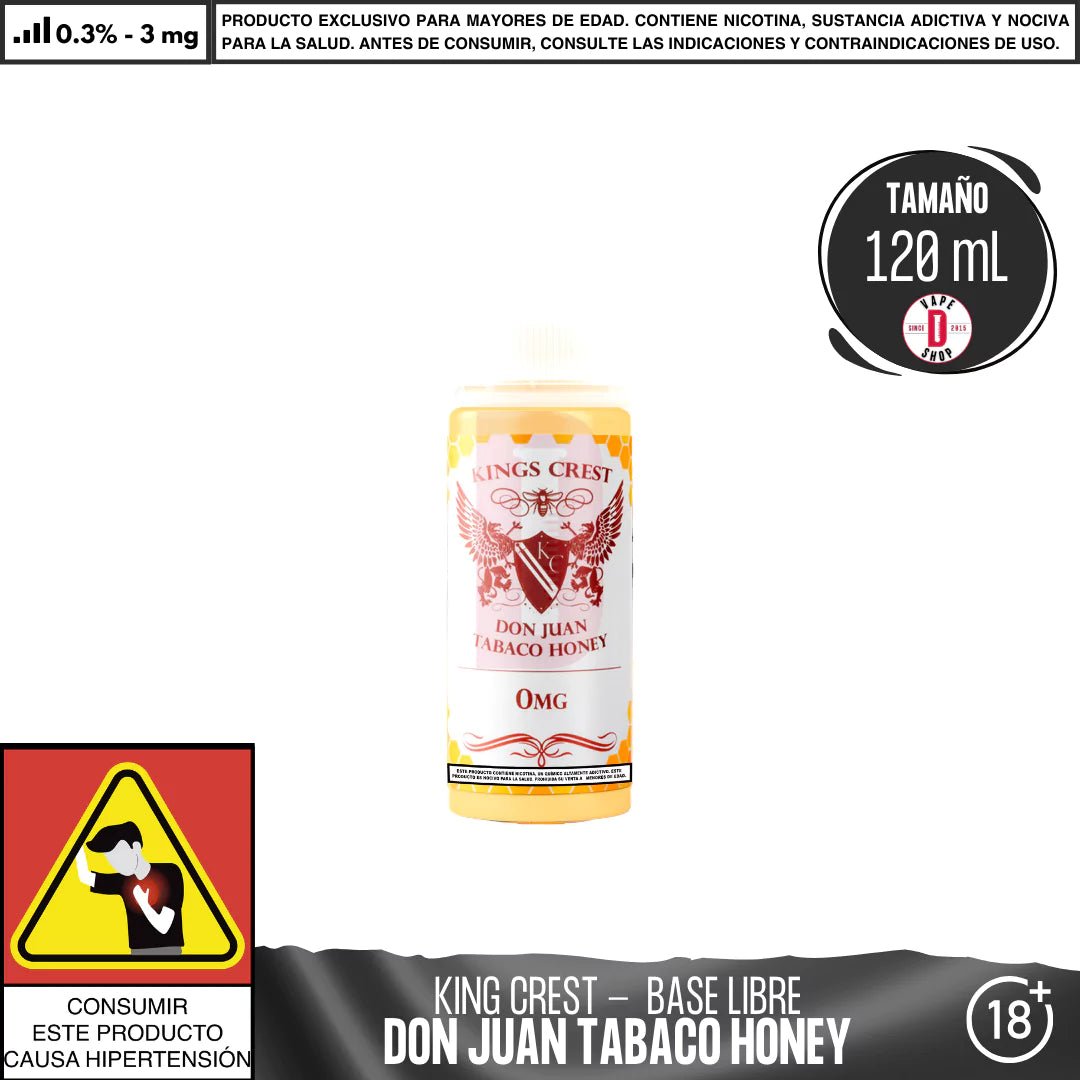 Don Juan Tabaco Honey - Eliquid - King's Crest | BL - KK - DJTH - 03