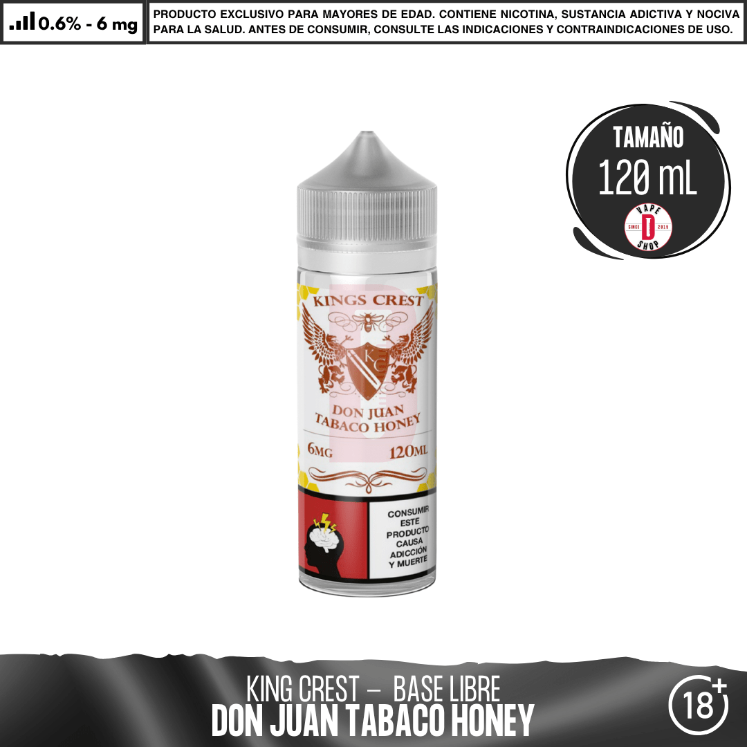 Don Juan Tabaco Honey - Eliquid - King's Crest | BL-KK-DJTH-06
