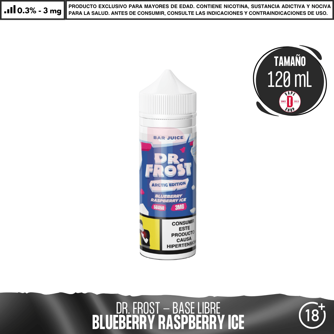 Dr Frost - Blueberry Raspberry Ice - Juice - Eliquid - Dr Frost | BL-DF-AE-BJ-BR-03