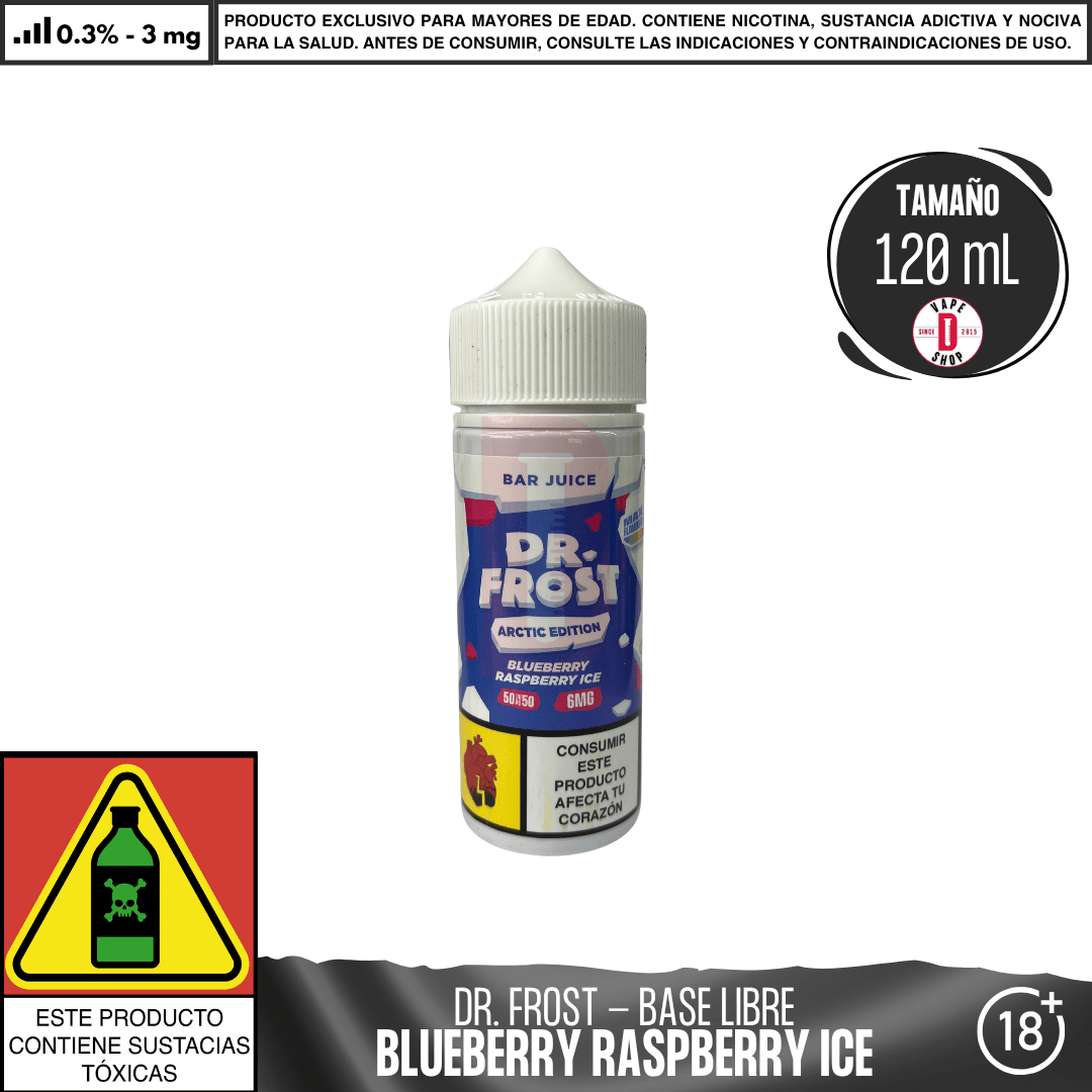 Dr Frost - Blueberry Raspberry Ice - Juice - Eliquid - Dr Frost | BL - DF - AE - BJ - BR - 03