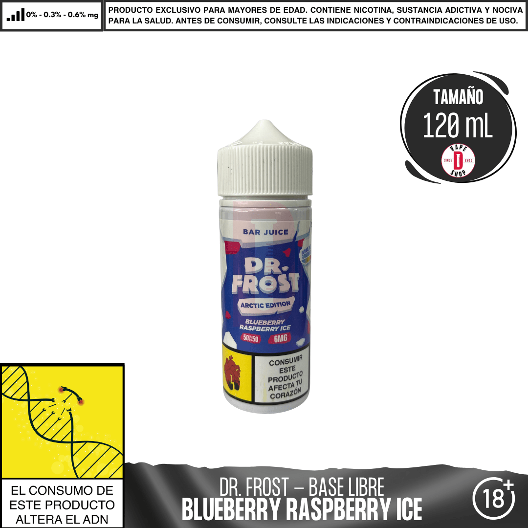 Dr Frost - Blueberry Raspberry Ice - Juice - Eliquid - Dr Frost | BL - DF - AE - BJ - BR - 03